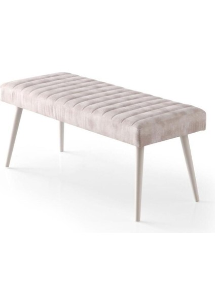 Mutfak Bank Bench Oturma Markiz 95CM Krem Kumaş