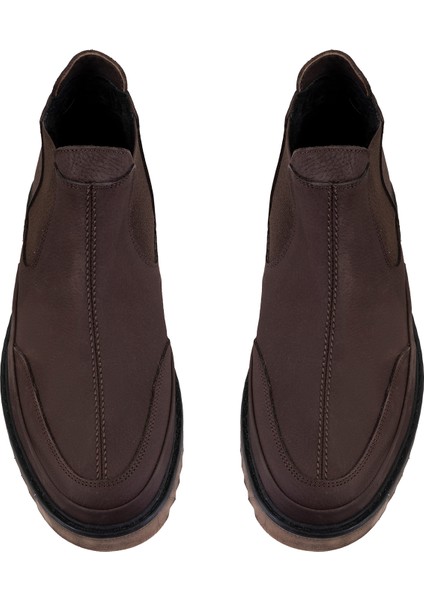 Aniana Kahve Erkek Deri Chelsea Bot indirimleri