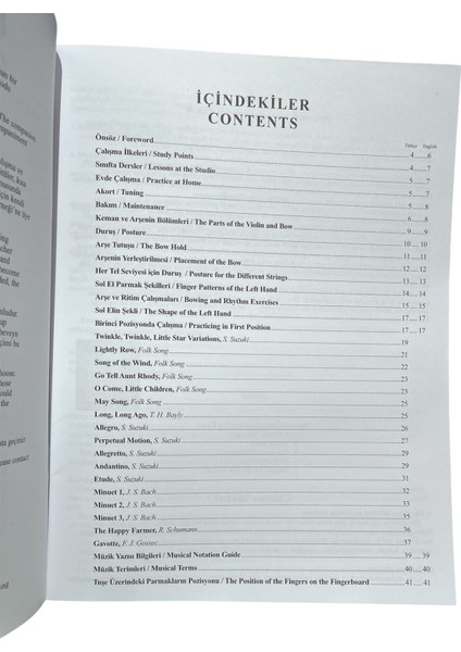 Suziki Keman Okulu Keman-1 modelleri