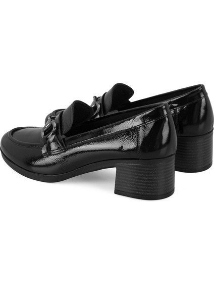 Presley Siyah Kadın Aerocomfort Topuklu Deri Loafer indirimleri