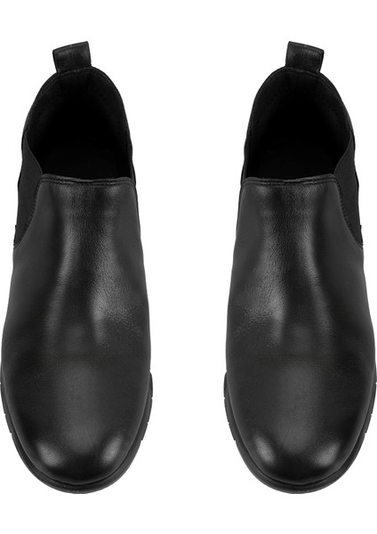 Kayley Siyah Kadın Aerocomfort Lastikli Deri Chelsea Bot fırsatları