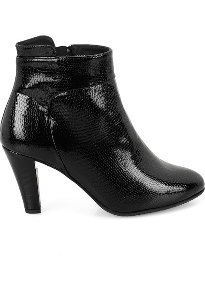 Aliza Siyah Kadın Aerocomfort Fermuarlı Topuklu Deri Bot fiyatları