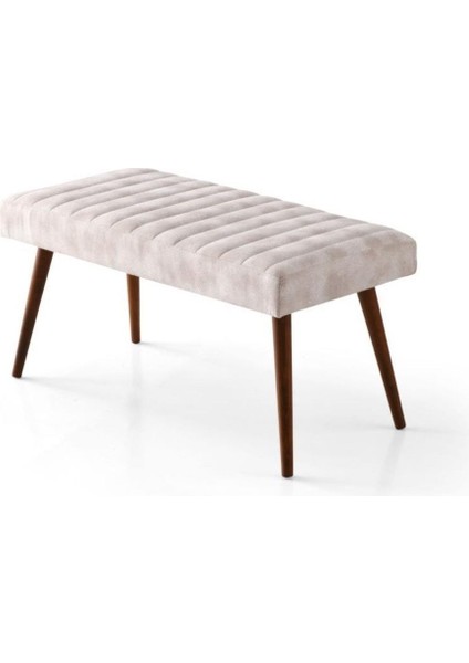 Mutfak Bank Bench Oturma Markiz 110CM Krem Kumaş