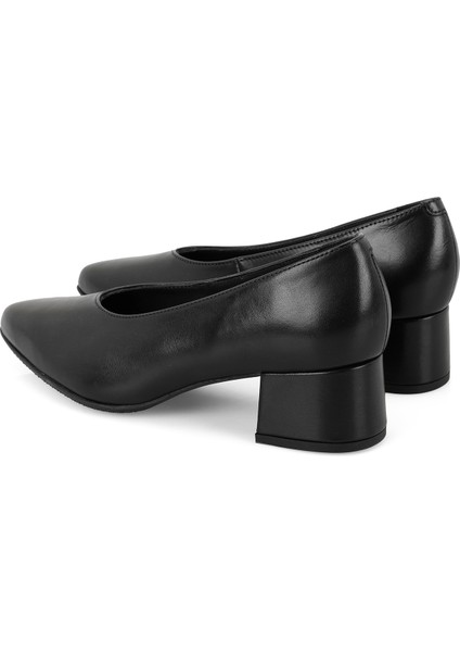 Celeste Siyah Kadın Aerocomfort Topuklu Deri Klasik Ayakkabı indirimleri