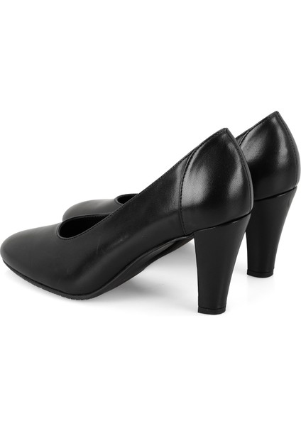 Desirae Siyah Kadın Aerocomfort Topuklu Deri Klasik Ayakkabı indirimleri