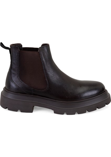 Pietsa Kahve Erkek Lastikli Deri Chelsea Bot fiyatları