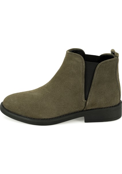 Serage Yeşil Kadın Deri Bot fırsatları