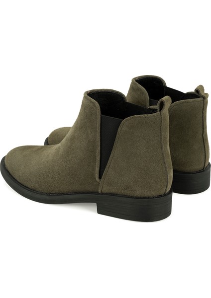 Serage Yeşil Kadın Deri Bot indirimleri