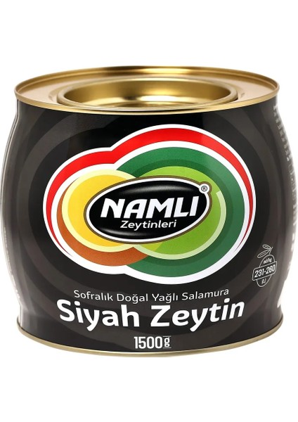 Taş Baskı Gemlik Siyah Fıçı Özel Iri Siyah Zeytin 1,5 kg 231-260