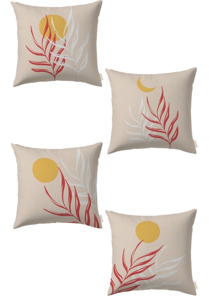 Çiçek 4’lü Kırlent Kılıf DS22