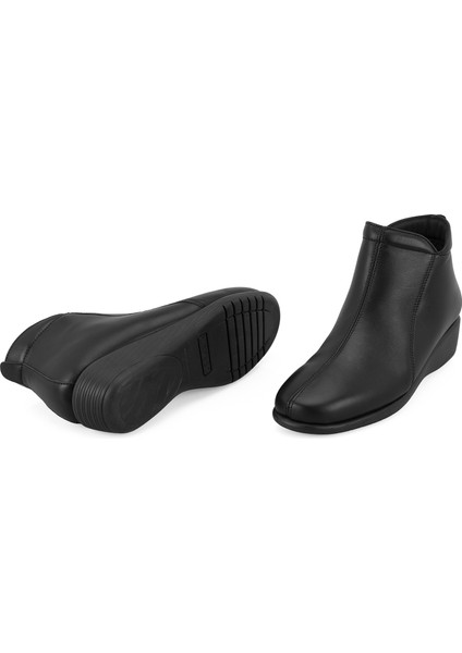 Jalyn Siyah Kadın Aerocomfort Fermuarlı Deri Bot modelleri