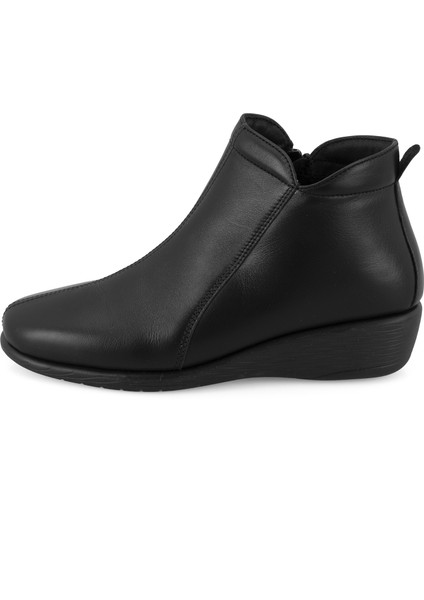 Jalyn Siyah Kadın Aerocomfort Fermuarlı Deri Bot indirimleri
