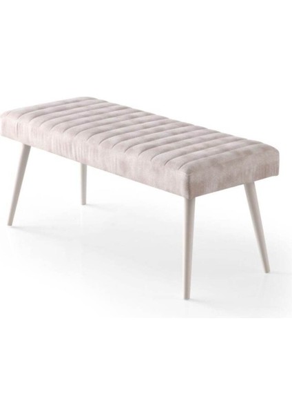 Mutfak Bank Bench Oturma Markiz 110CM Krem Kumaş