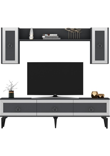 Ponnydh Tv Ünitesi Antrasit Gümüş fırsatları