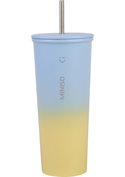Gradyan Serisi Pipetli Çelik Suluk Termos (800ML)