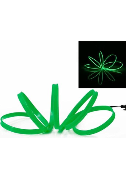 Araç Içi Torpido Şerit Ledi Renkli Ip Neon Led 2 Metre Yeşil modelleri