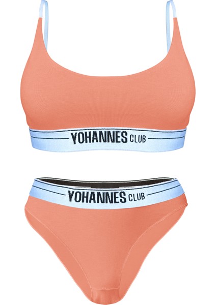 Yohannes Club Yohannesclub, Kadın, Iç Çamaşırı Takımı, (Bralet-Slip), Somon