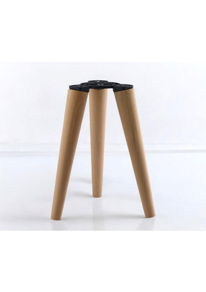 Ahşap Sehpa 3'lü Ayak Takımı Zigon Puf Tabure Ayağı Masa Ayakları 35 cm Bağlantı Aparatı Dahil indirimleri