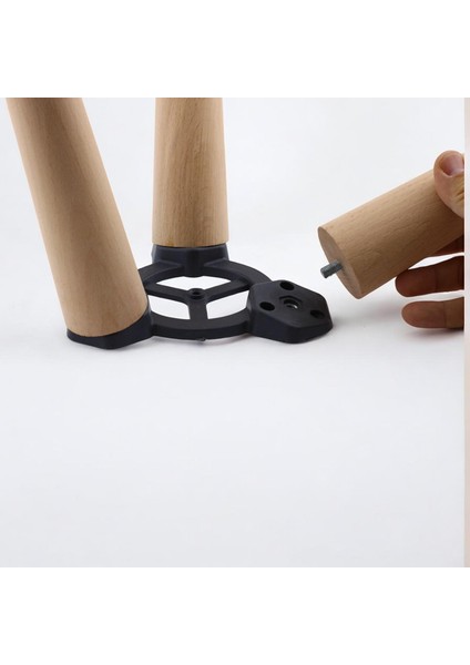 Ahşap Sehpa 3'lü Ayak Takımı Zigon Puf Tabure Ayağı Masa Ayakları 35 cm Bağlantı Aparatı Dahil fırsatları