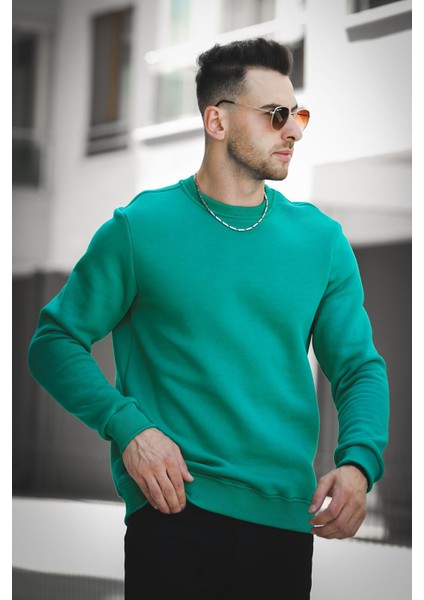 Gomez Fitted Üç Iplik Şardonlu Içi Pamuklu Bisiklet Yaka Sweatshirt fiyatları