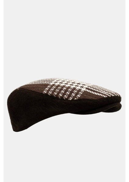Erkek Kışlık Flat Cap Desenli Yünlü Kasket Şapka fiyatları