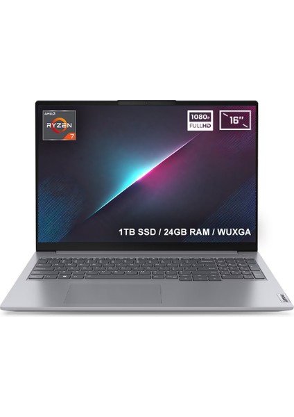 Thinkbook 16 G6 ABP 21KK000WTRV5 AMD Ryzen 7-7730U 24GB DDR4 1TB SSD 16 inç WUXGA FreeDos Laptop