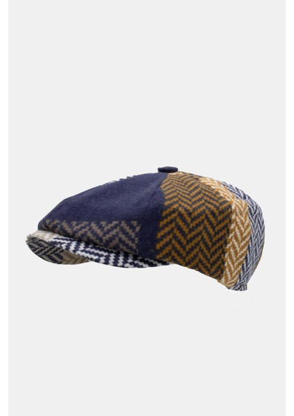 Erkek Multicolor Patchwork Sanatsal Desenli Yünlü Kışlık Kasket fiyatları