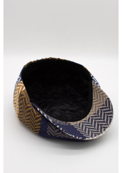 Erkek Multicolor Patchwork Sanatsal Desenli Yünlü Kışlık Kasket fırsatları