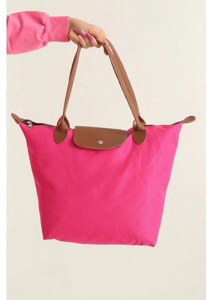 Fuşya Taba Mıknatıs Kapaklı Fermuarlı Kadın Kol ve Omuz Çantası 301470 fiyatları