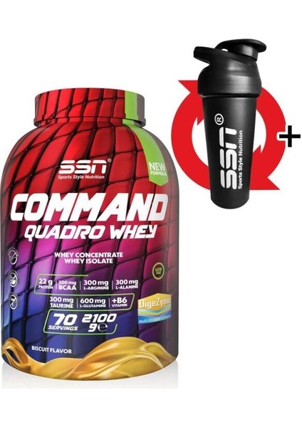 Command Quadro Whey 2100 Gr (Bisküvi) Protein Tozu