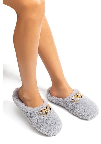 Mia Kadın Ev Terliği Gri 36/41