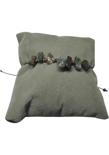 Doğal Taş Bileklik Hint Akik Taşı Bileklik Ayarlanabilir Ipli Think Who Taş Kristalize Kırık Taş Şifalı Bileklik modelleri