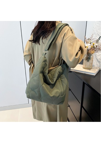 Omuz Çantası Çapraz Çanta Taşınabilir Sokak Stili Içın Yüksek Kaliteli Dayanıklı Kanvas Kumaş, Siyah (Yurt Dışından) fiyatları