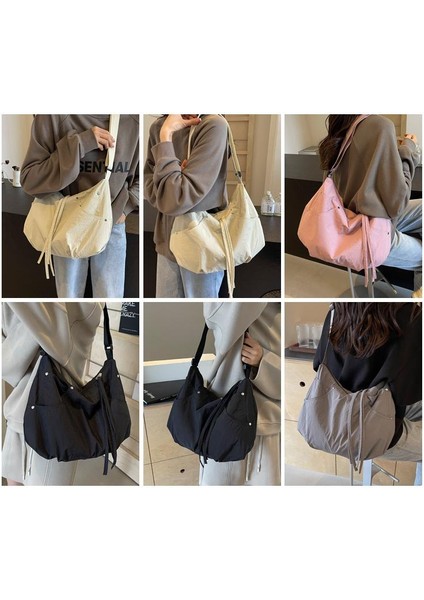 Omuz Çantası Çapraz Çanta Taşınabilir Yüksek Kaliteli Hafif Oxford Kumaş Malzemesi Popüler Stil , Pembe (Yurt Dışından) fiyatları