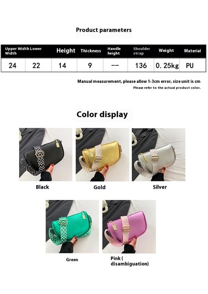 Omuz Çantası Çapraz Çanta Taşınabilir Yüksek Kaliteli Hafif Pu Basit Küçük Kare Çanta Tarzı, Siyah (Yurt Dışından) modelleri