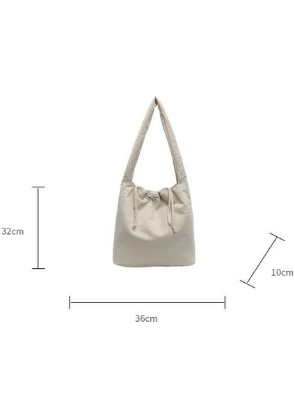 Omuz Çantası Çapraz Çanta Taşınabilir Yüksek Kaliteli Rahat Naylon Kumaş Sokak Basit Tarzı, Bej (Yurt Dışından) modelleri