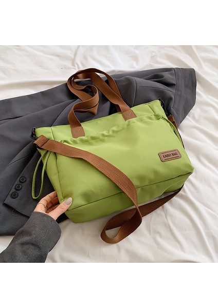 Omuz Çantası Çapraz Çanta Taşınabilir Sokak Stili Içın Yüksek Kaliteli Hafif Oxford Kumaş, Yeşil (Yurt Dışından)