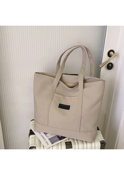 Omuz Çantası Çapraz Çanta Taşınabilir Yüksek Kaliteli Naylon Malzeme Popüler Stil Büyük Kapasite, Haki (Yurt Dışından)