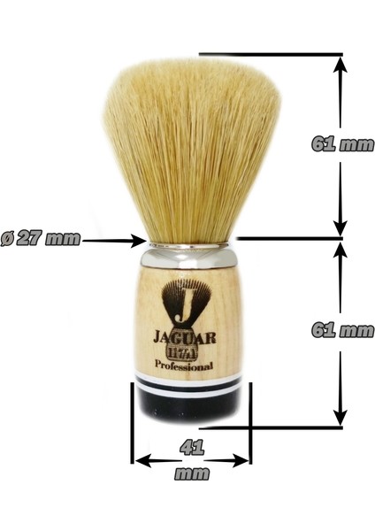 Classic Tıraş Makinesi - Jaguar Tıraş Fırçası 117-11 - Derby Tıraş Sabunu - Tıraş Bıçağı Set
