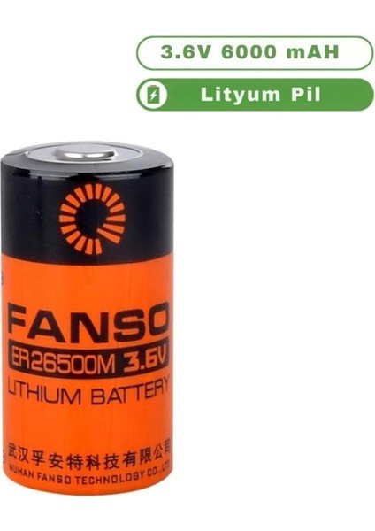 ER26500M 3.6V 6000MAH Li-Socl2 Lithium Pil