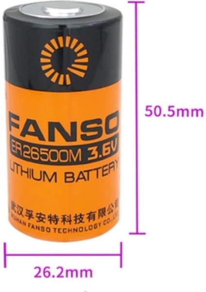 ER26500M 3.6V 6000MAH Li-Socl2 Lithium Pil