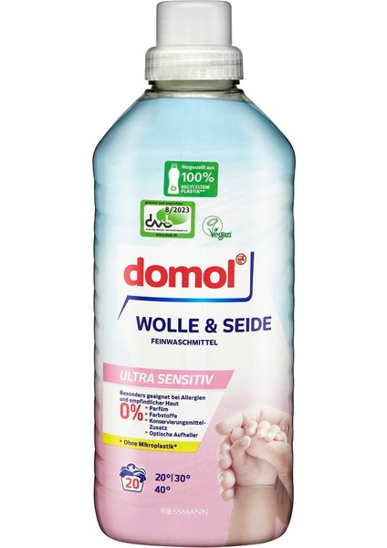 Sıvı Çamaşır Makinesi Deterjanı Yünlü Eco 20Y Ultra Hassas 1000 ml