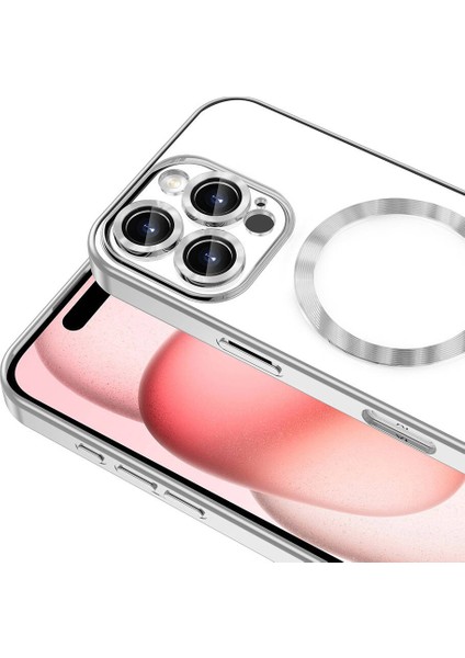 iPhone 16 Pro Kılıf Kamera Korumalı Magsafe Parlak Luxury Kılıf