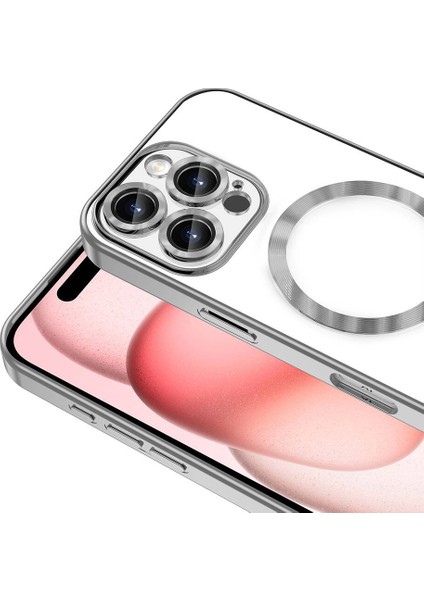 iPhone 16 Pro Kılıf Kamera Korumalı Magsafe Parlak Luxury Kılıf