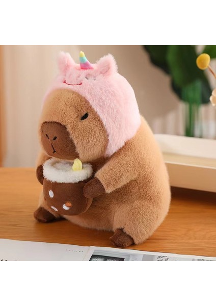 Unicorn Capybara Peluş Oyuncak Çocuk Hediyesi (Yurt Dışından)