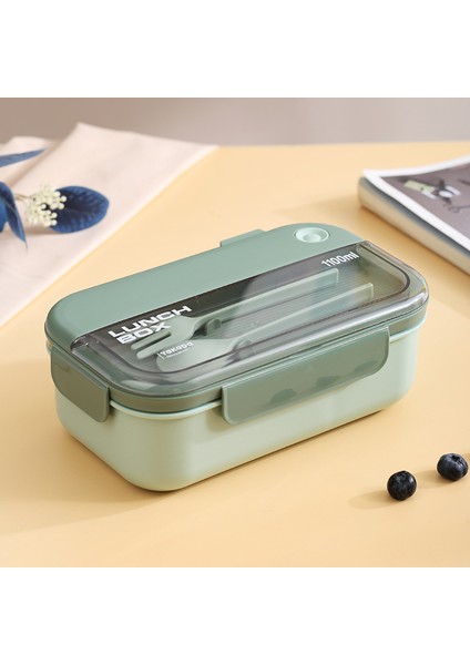 Dikdörtgen Taşınabilir Öğrenci Plastik Yemek Kabı (Yurt Dışından)