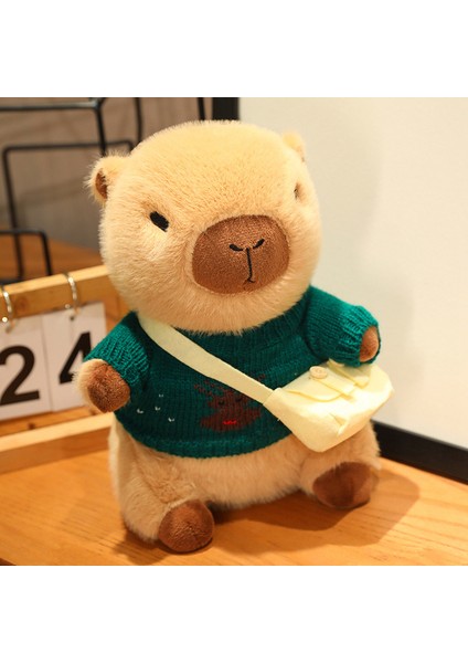 Kazak Capybara Çocuk Peluş Oyuncak Çocuk Hediye 23CM (Yurt Dışından)