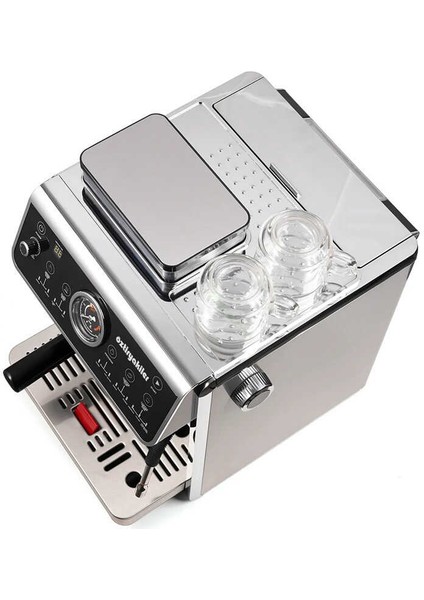Mini Barista Espresso Kahve Makinesi 2800 W Kahve Değirmeni dahil 2,7 Lt Su Tankı