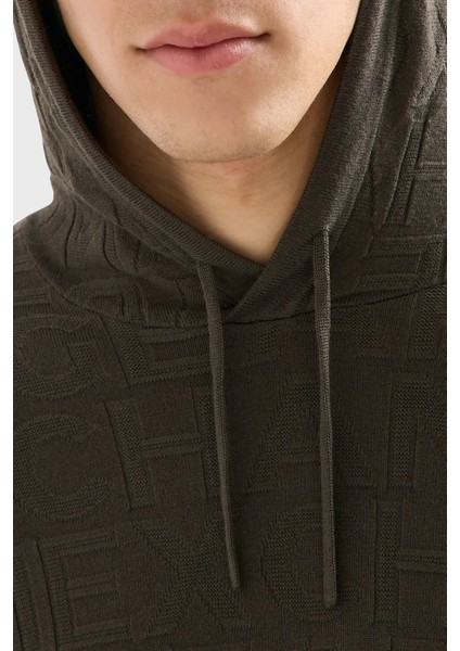 Regular Fit Kapüşonlu Yaka Örme Kazak Erkek Kazak 6DZM1B ZM4DZ 1897