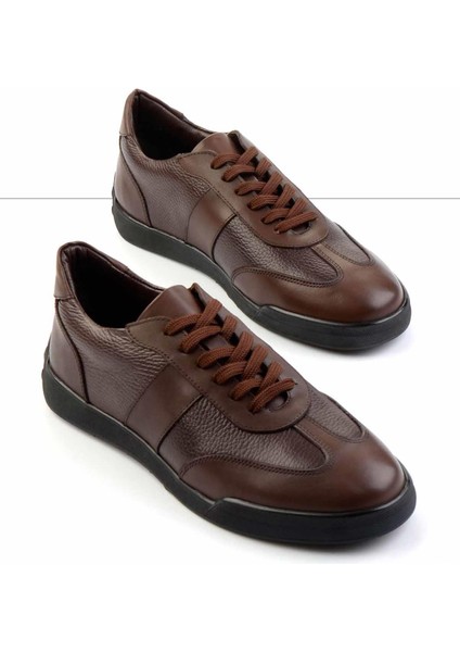 Kahve Antik Hakiki Deri Erkek Casual Ayakkabı E01011026241